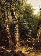 Asher Brown Durand, Landscape (Birch and Oaks)